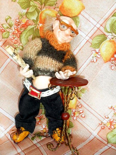 Лялька «Дідусь». 2008. Полімерна глина